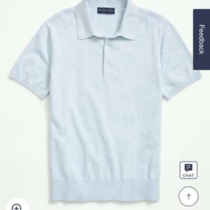 Brooks Brothers Blue Pima Cotton Polo Shirt NWOT Sz XL